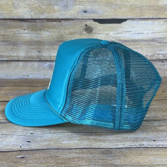 Nissun One Size Trucker Hat Turquoise 6 panel Hans Hedemann Surf Logo Adj. - Picture 6 of 15